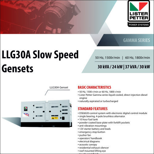 Lister Petter LLG30A Slow Speed